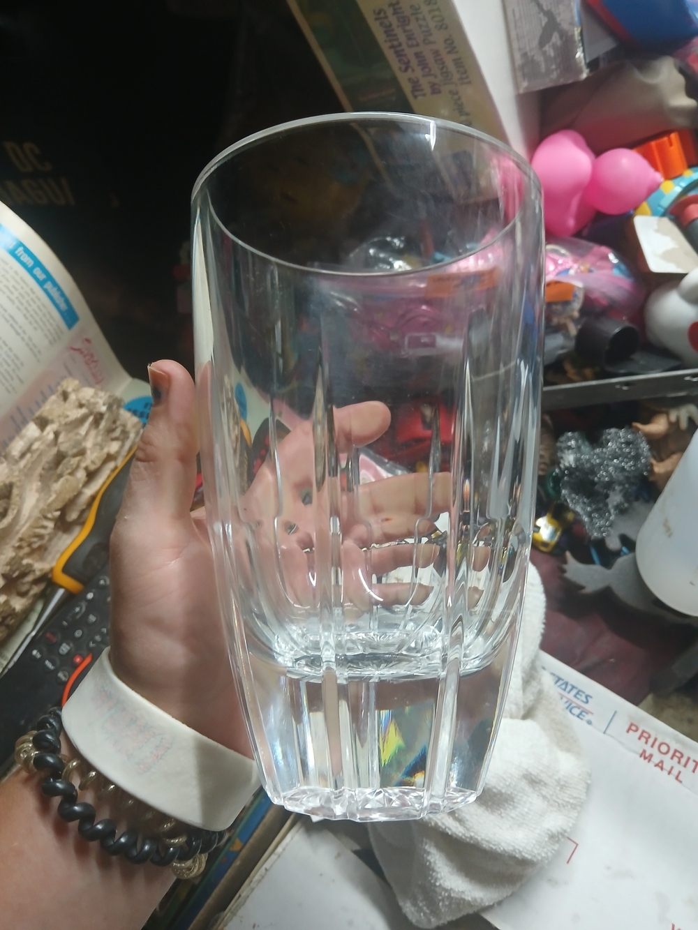 Cristal D'Arques-Durand (France) 'Bergerac' Vase 8" 24% Lead Crystal